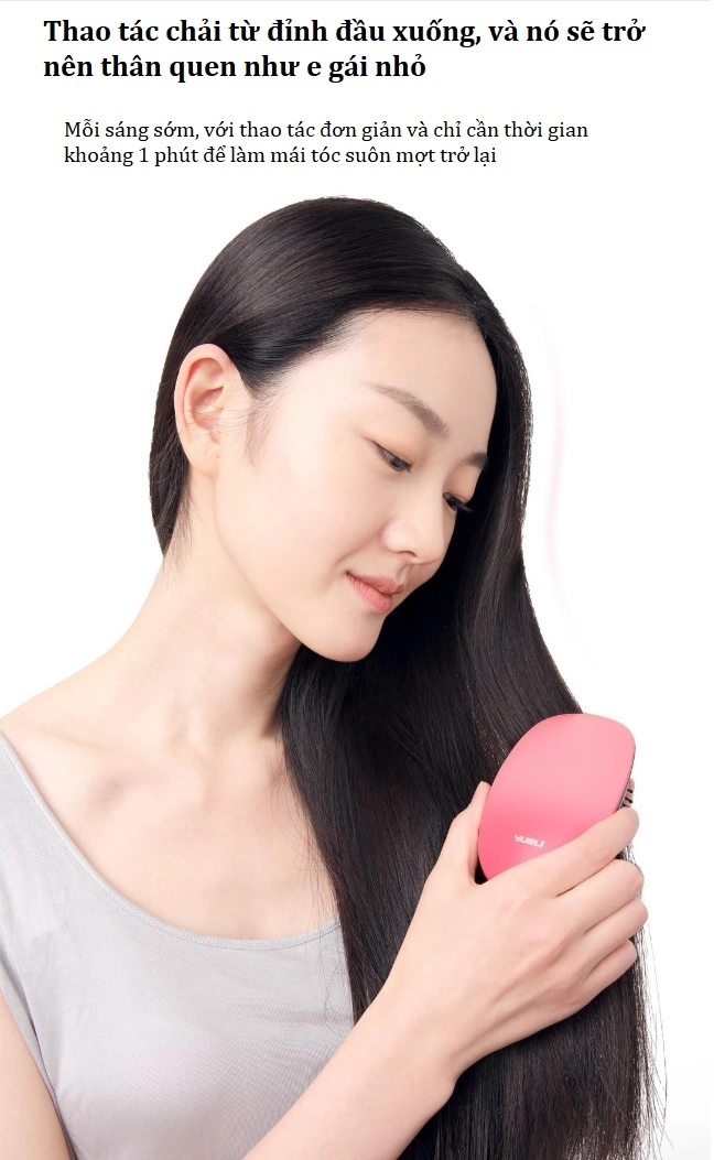 Lược chải đầu kiêm máy massage Xiaomi Yueli HIC-206PS Lược chải đầu kiêm máy massage Xiaomi Yueli HIC-206PS